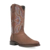 Dingo Mens Saw Buck Block Heel Cowboy Boots Extra Wide Width In Brown