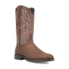Dingo Mens Saw Buck Block Heel Cowboy Boots Extra Wide Width In Brown