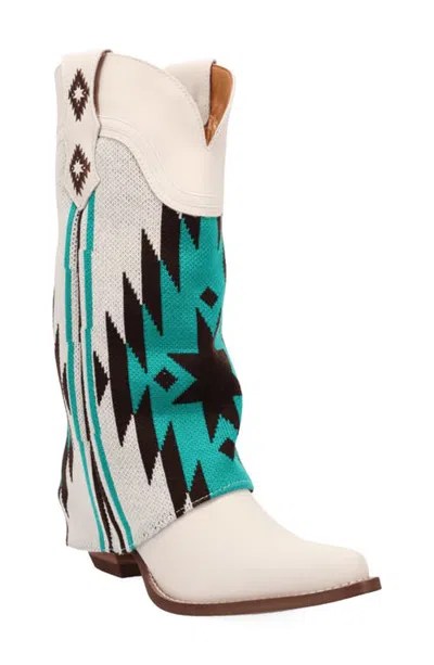 Dingo Mystic Mesa Leather Western Boot In White