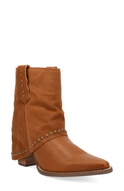 Dingo Off The Cuff Leather Boot In Brown
