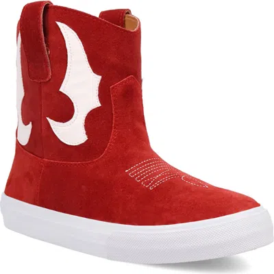 Dingo Ollie Sneaker Boot In Red