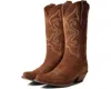Dingo Out West Womens Brown Suede Embroidered Snip Toe Cowboy Boots Zogg1762 In Brown