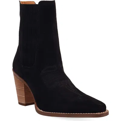 Dingo Paloma Leather Western Bootie In Black
