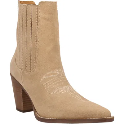 Dingo Paloma Leather Western Bootie In Pink