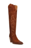 Dingo Primadonna Pointed Toe Over The Knee Western Boot In Brown