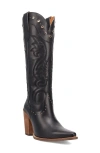 Dingo Rock N Rebel Knee High Western Boot In Black