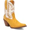 Dingo Rodeo Queen Genuine Calf Hair Western Boot In Yellow