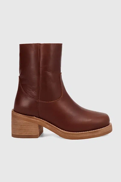 Dingo Roxy Leather Bootie In Brown, Women's At Urban Outfitters