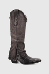 Dingo Shabby Leather Boot In Black, Women's At Urban Outfitters