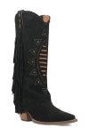 Dingo Spirit Trail Knee High Western Boot In Black