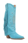 Dingo Spirit Trail Knee High Western Boot In Blue