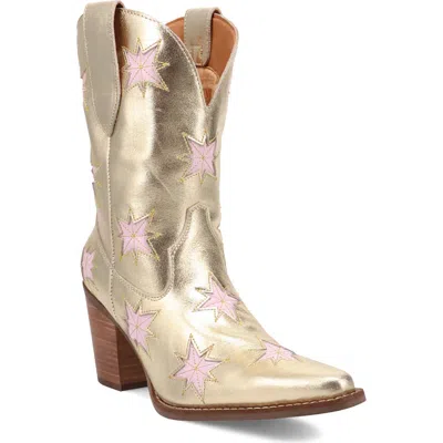Dingo Starburst Western Boot In Gold