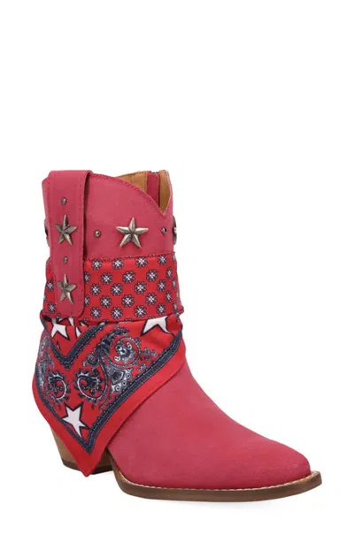 Dingo Sundance Leather Boot In Red