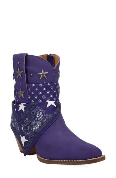 Dingo Sundance Leather Boot In Purple