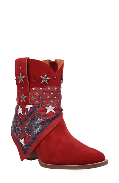 Dingo Sundance Leather Boot In Red