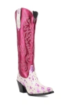 Dingo Take No Bull Knee High Western Boot In Pink
