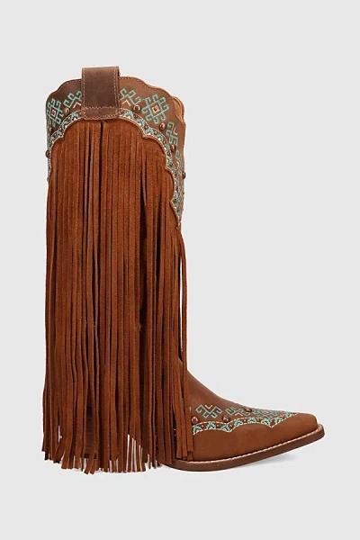 Dingo Tequila Sunrise Suede Boot In Brown, Women's At Urban Outfitters