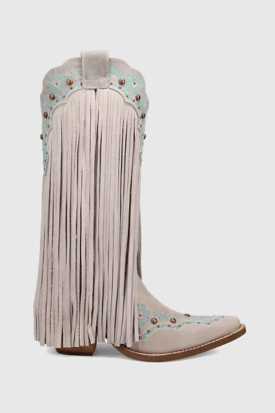 Dingo Tequila Sunrise Suede Boot In Off White, Women's At Urban Outfitters In Pink
