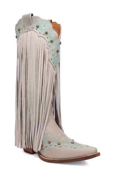 Dingo Tequila Sunrise Western Boot In Off White