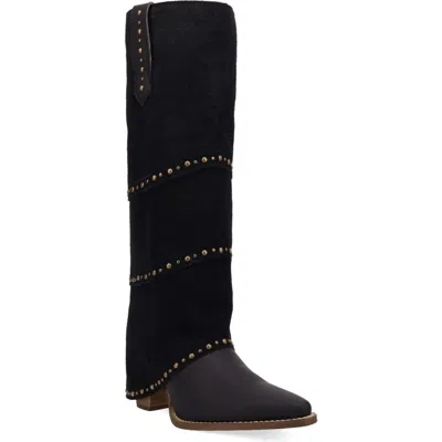 Dingo Texani Studded Knee High Boot In Black