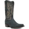 Dingo The Duke Lizard Embossed Cowboy Boot In Navy