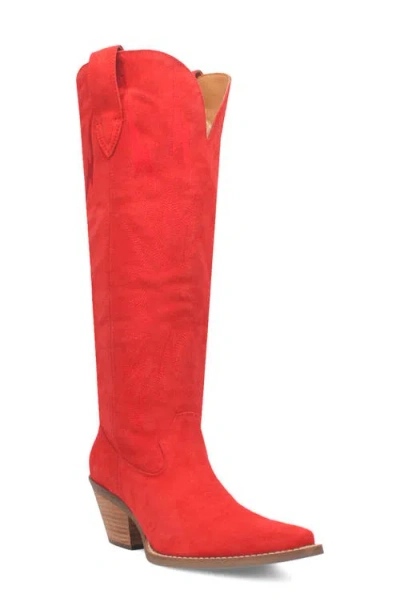 Dingo Thunder Road Cowboy Boot In Red