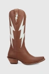 Dingo Thunderbolt Leather Cowboy Boot In Brown, Women's At Urban Outfitters