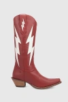 Dingo Thunderbolt Leather Cowboy Boot In Red, Women's At Urban Outfitters