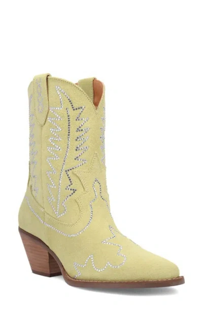 Dingo Tiny Pony Rhinestone Western Boot In Green