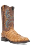Dingo Trail Boss Alligator Embossed Cowboy Boot In Brown