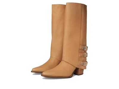 Dingo Urban Cowgirl Cowboy Boots Natural : 9 B - Medium, Leather In Brown