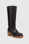 Dingo Vagabond Leather Boot In Black, Women's At Urban Outfitters