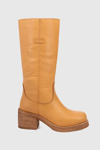 Dingo Vagabond Leather Boot In Plantain, Women's At Urban Outfitters In Brown