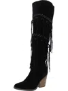 DINGO WITCHY WOMAN WOMENS SUEDE GROMMET OVER-THE-KNEE BOOTS