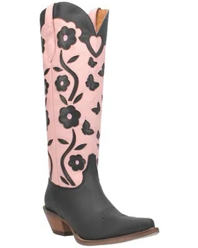 Pre-owned Dingo Women's Goodness Gracious Tall Western Boot - Pointed Toe - Di 165-black