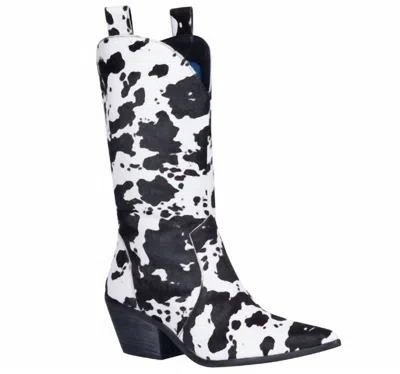 DINGO WOMEN'S LIVE A LITTLE LEATHER BOOTS IN BLACK