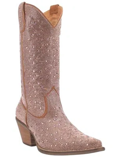Pre-owned Dingo Women's Silver Dollar Western Boot - Pointed Toe - Di570-rosegld