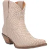 Dingo Women's Sorta Sweet Genuine Leather Bootie In Sand In Beige