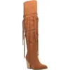 DINGO WOMEN'S WITCHY LEATHER BOOTS IN WHISKEY
