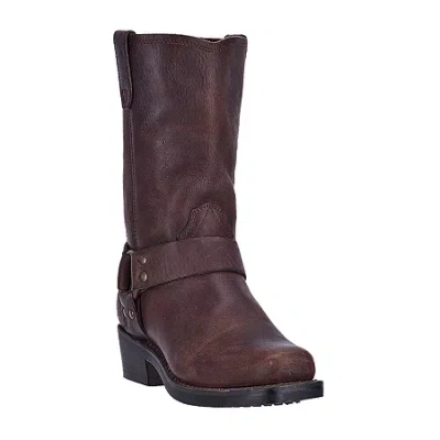 Dingo Womens Block Heel Motorcycle Boots Molly In Brown
