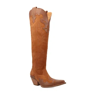 DINGO WOMENS DRAMA QUEEN BLOCK HEEL COWBOY BOOTS