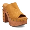 Dingo Womens Free Spirit Heeled Sandals In Yellow