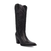Dingo Womens Hensley Block Heel Cowboy Boots In Black