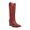 Dingo Womens Hensley Block Heel Cowboy Boots In Brown