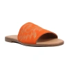 Dingo Womens Lasso Slide Sandals In Orange
