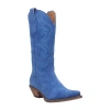 Dingo Womens Out West Stacked Heel Cowboy Boots In Blue