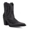 Dingo Womens Rocky Top Block Heel Cowboy Boots In Black