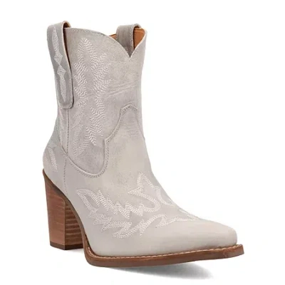 Dingo Womens Rocky Top Block Heel Cowboy Boots In Neutral