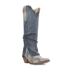 Dingo Womens Shabby Block Heel Cowboy Boots In Animal Print