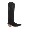 Dingo Womens Thunder Road Stacked Heel Cowboy Boots In Black